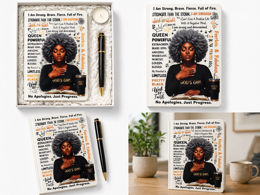 Notitieboek A5 Cadeauset – God’s Girl – Cadeau voor Vrouw