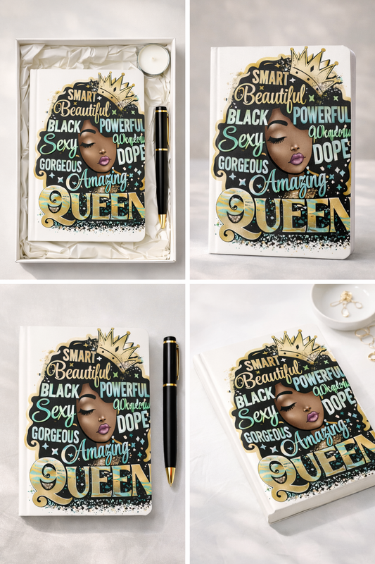 Queen Cadeauset – Inspirerend Notitieboek Cadeau voor Haar