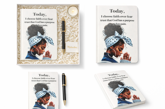 Faith Over Fear Cadeauset – Motiverend notitieboek cadeau