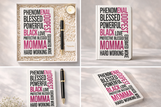 Phenomenal Black Momma Cadeauset – Inspirerend Notitieboek Cadeau voor Haar