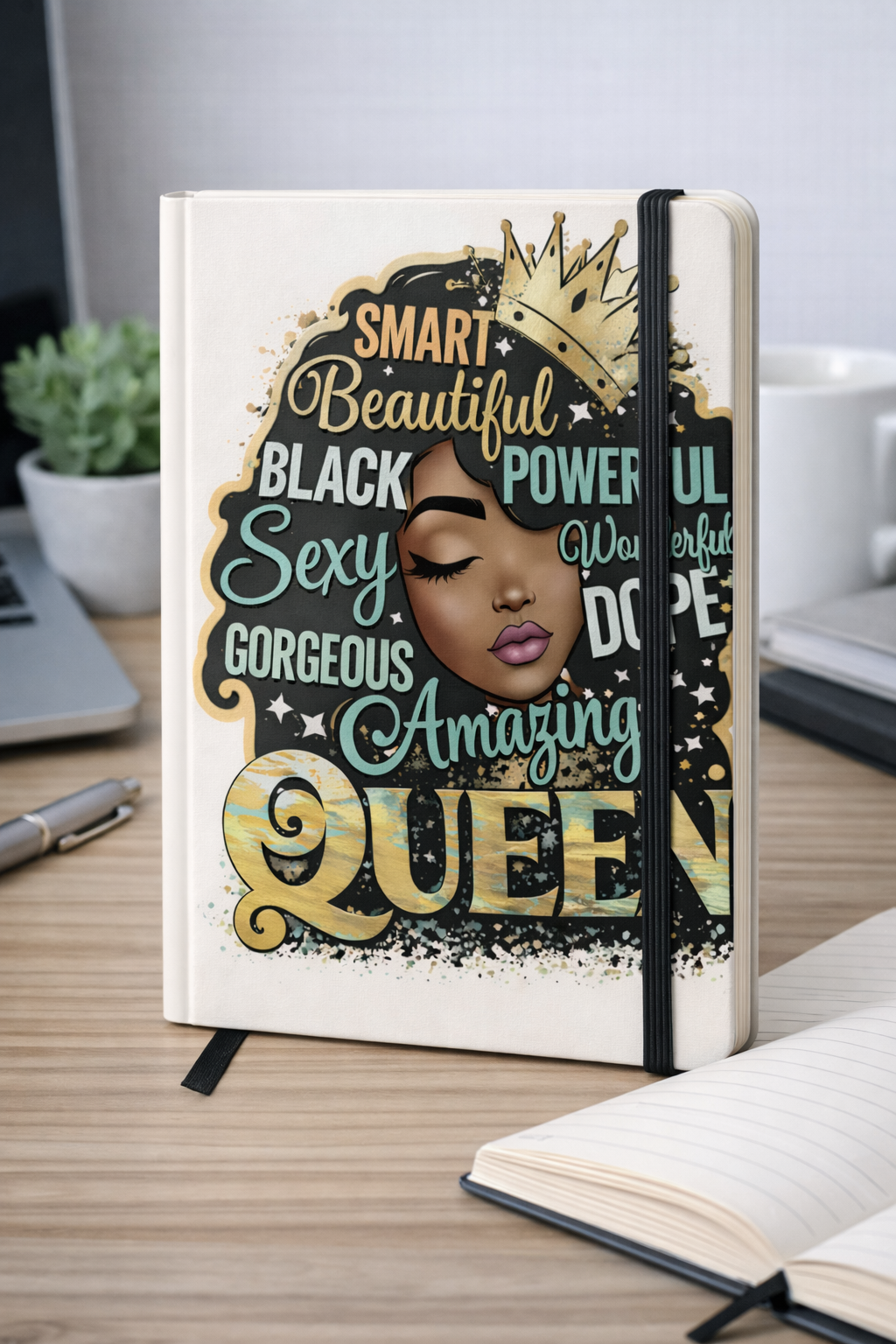 Queen Cadeauset – Inspirerend Notitieboek Cadeau voor Haar