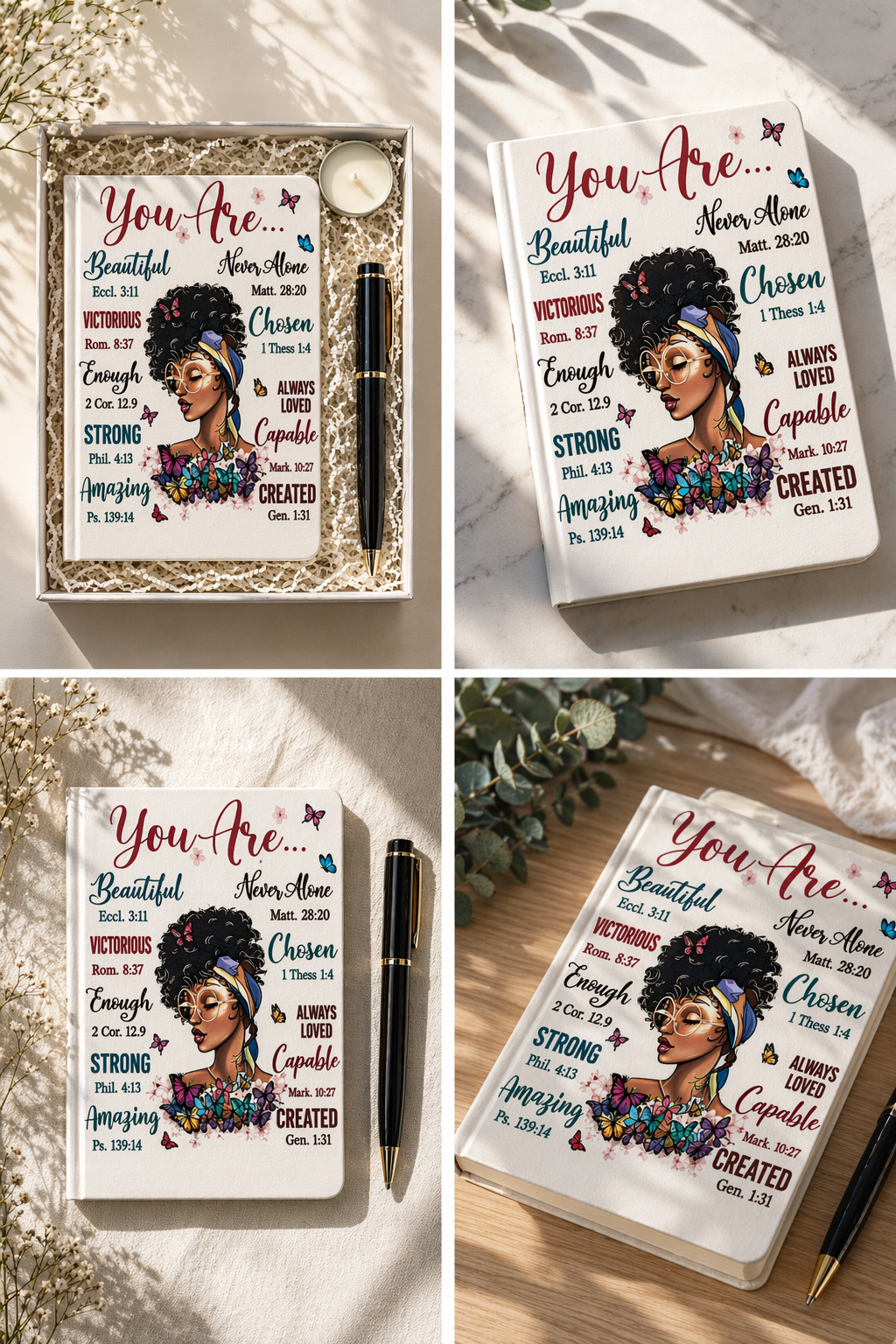 You Are The Woman Cadeauset – Inspirerend Notitieboek Cadeau voor Haar